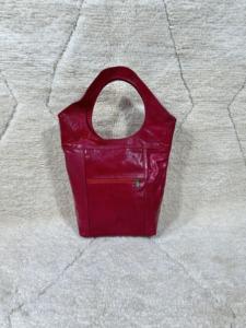 Sac fourre-tout à bandoulière en cuir lisse véritable marocain pour dames avec fermeture verrouillable et doublure en PU sacs à main - Product Image 2