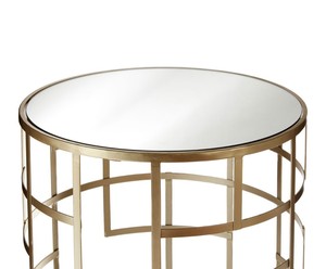 Table d'appoint de luxe à armature en métal doré pour salon, meubles de maison et restaurant au meilleur prix - Product Image 4