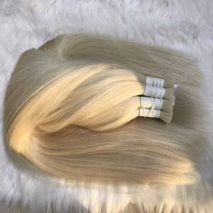 Venta al por mayor 100% de cabello humano virgen de alta calidad Natural liso a granel pelo rubio gran stock vietnamita pelo crudo - Product Image 2