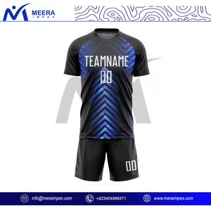 Ensemble maillot et short de football pour hommes de qualité supérieure, uniforme de football léger et évacuant l'humidité pour les clubs, impression de logo personnalisé - Product Image 2