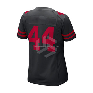 Wholesale Unisex Regular Fit Short Sleeve American Football Jersey Customizable <b>T</b>-<b>Shirt</b> Mesh Custom Logo & Color - Product Image 3
