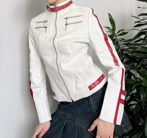 Chaqueta de cuero clásica de nuevo diseño para mujer Chaqueta de cuero de moda para mujer de alta calidad para mujer a la venta - Product Image 5