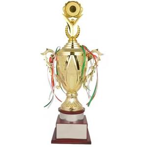 Coupe de trophée de cricket en métal, récompense de championnat, objet de décoration pour cérémonie sportive - Product Image 1