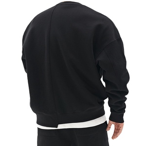 Sudadera de Cuello Redondo de Color Sólido, Estilo Holgado y Versátil con Hombros Caídos para Jóvenes Adultos, Otoño 2026 - Product Image 6