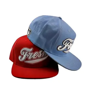 2024 neu zjm Hersteller-Snapback-Mütze 3d-Stickerei, individuelles Design deines eigenen Logos Hip-Hop-Mütze Snapback-Hut