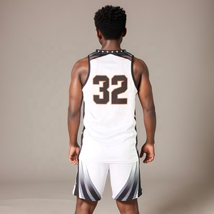 Créez votre propre logo, uniforme de basket-ball respirant, grande taille, sans manches, 100% polyester, prix avantageux, vente flash - Product Image 6