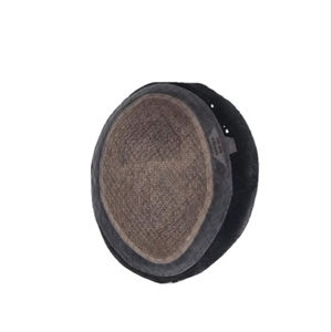 Perruque toupet Miraje Model Taz BD en cheveux humains Remy indiens avec une densité de 100%, vague profonde naturelle et vague corporelle, base en dentelle PU - Product Image 2