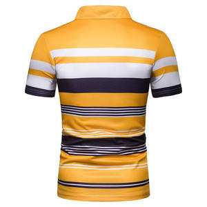 Diseño superior de alta calidad personalizado 100% algodón poliéster Color sólido personalizado propio logotipo impresión manga corta hombres Polo camisa - Product Image 3