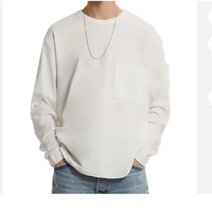 Sweat-shirt à col rond pour homme personnalisé, fabriqué au Bangladesh, nouvelle usine, vente en gros, motif uni, tissu en molleton - Product Image 3