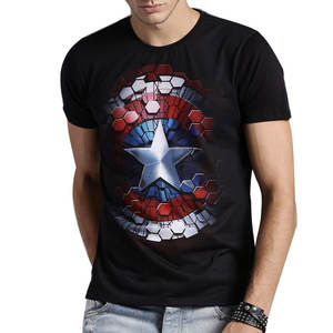 T-shirt à col rond en coton 100% tricoté de haute qualité, vêtements décontractés pour hommes, streetwear, séchage rapide, impression personnalisée, prix de gros - Product Image 1