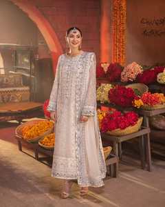 Salwar Kameez en soie élégante traditionnelle afghane pour femmes, vêtement ethnique traditionnel afghan personnalisé du fabricant, 510 unités à vendre - Product Image 4