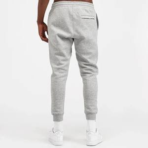 Vente en gros de joggings de sport d'hiver pour hommes, pantalons 100% coton avec logo brodé et coupe ajustée personnalisés, tissu en toile - Product Image 4