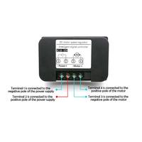 DC6-55V 30A Remote Control Intelligent DC Brush Motor Speed Controller Tachometer Chronograph Timer Cycle Start Stop LCD Display
