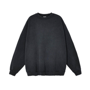 Sweat-shirt en molleton d'hiver à col rond, coupe classique, en coton épais, avec logo personnalisé, fabrication sur mesure, haute qualité, OEM - Product Image 4