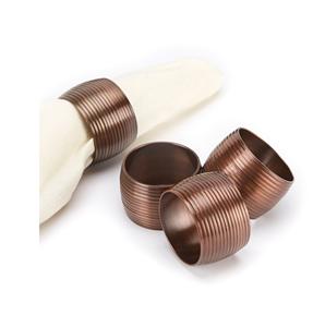 High Quality Gold Plated Semi-Round Metal Napkin Rings Manufacturer and Exporter for Elegant <b>Table</b> <b>Decoration</b> at <b>Parties</b> - Product Image 1