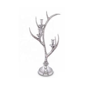Nouveaux bâtons de bougie en aluminium argent Antique solide en fonte d'aluminium modernisme bougeoir décoration bougeoir pour la maison - Product Image 4