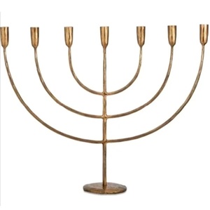 Durable Lightweight Aluminum Handmade Menorah <b>Candlestick</b> <b>Holder</b> for Christmas Hanukkah Home Decoration Festivities Wholesale - Product Image 2