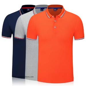 Vente en gros 100% coton T-shirts polo pour hommes, doux, respirant, court brodé, impression personnalisée, prix du maillot grande taille - Product Image 5