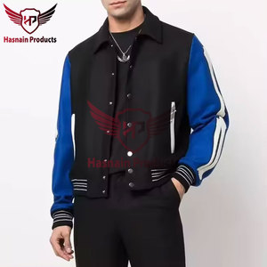 แจ็กเก็ตแบบเลตเตอร์แมนสำหรับวิทยาลัยเบสบอลมหาวิทยาลัยแจ็กเก็ตระบายอากาศได้ดีดีไซน์ใหม่มีสไตล์พร้อมปกตั้ง - Product Image 2