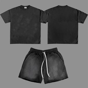 Pantalones cortos de secado rápido transpirables para hombre, parches bordados, estilo holgado, pantalones cortos de algodón que se desvanecen al sol, personalizables - Product Image 4