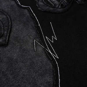 Sudadera con capucha desgastada lavada personalizada para hombre 100% algodón francés Terry en blanco Jersey de alta calidad Sudadera con capucha vintage lavada con ácido para hombres - Product Image 5