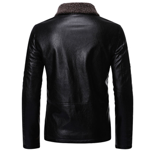 Venta al por mayor 2025 chaqueta de cuero de los hombres en el precio bajo transpirable a prueba de viento de talla grande de alta calidad chaqueta de cuero de los hombres servicio del OEM - Product Image 6