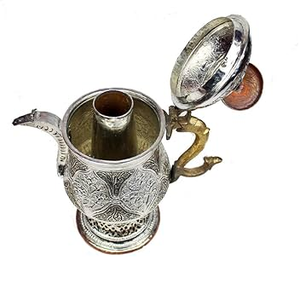 Rare Urne à café russe antique en laiton Loubat Antique & Copper 5 Lt Urne impériale russe Samovar turc en laiton martelé Vente en gros - Product Image 1