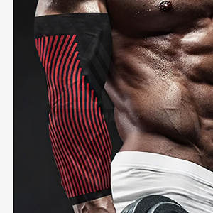 Oem Service Design Low MOQ Mangas de brazo High Elastic Fitness Wear Transpirable Unisex Use Mangas de brazo - Product Image 2