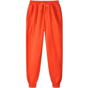 Pantalon de survêtement lourd à logo personnalisé, taille haute, jambe large, pantalon de jogging tricoté, toile de haute qualité, style baggy - Product Image 4