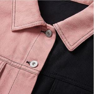 Veste en jean pour femme de qualité OEM, personnalisée, décontractée, couleur personnalisée, tissu en jean teint, longueur longue, matériau de rembourrage en coton respirant - Product Image 4