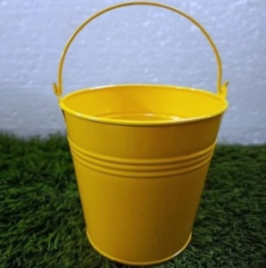 Custom Pink <b>Mini</b> Metal Pail Durable Rust-Resistant Iron Bucket Garden Planter Pot for Wedding Decor Garden & <b>Storage</b> Planters - Product Image 3