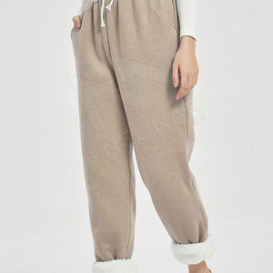 Pantalon de jogging unisexe en molleton de coton XL surdimensionné, respirant, extensible dans les quatre sens, avec logo personnalisé, grande taille – Nouvelle collection hiver, vente chaude - Product Image 2