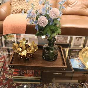 Plateaux de service en bois d'acacia faits à la main poignées grande assiette en bois pour apéritifs collations alimentaires décor à la maison cuisine utilisation durable - Product Image 1