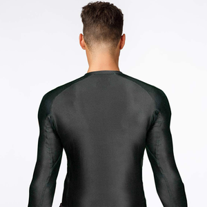 Logotipo personalizado de alta calidad al por mayor llano Jiu Jitsu kimono Fitness Swim camisas de manga corta MMA para hombres Bjj Rash Guard - Product Image 3