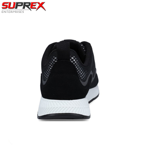 Chaussures de course à lacets en cuir véritable avec semelle intermédiaire en caoutchouc noir et blanc, confortables, de haute qualité, anti-odeur, personnalisables - Product Image 3