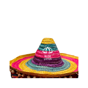 Chapeau mexicain en gourde sculptée écologique disponible |   Artisanat traditionnel fait main pour la décoration murale et les accessoires de fête - Product Image 1