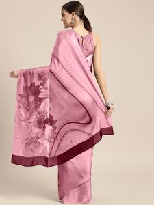 Collection de saris de mariage traditionnels pour adultes Saree numérique en Georgette lourde et shari occidental pour femmes et filles - Product Image 6