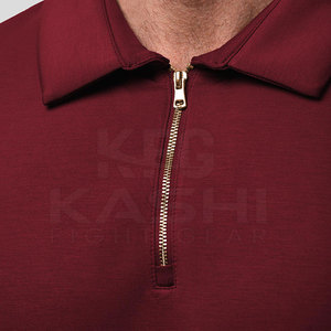 Chemises décontractées élégantes en maille unie pour hommes, col stylé, manches longues, 100 % coton, matière légère et respirante pour le quotidien - Product Image 5