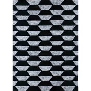 Tapis en laine et viscose tufté à la main Contour Ivory TNQ-3242 (CM-01) - Tapis géométrique moelleux pour la maison, tapis rectangulaire en jute pour adolescents, couloir - Product Image 1