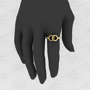 Awesome Quality 925 Silver Unique Double Circle Semi Mount Ring Awesome Quality <b>Infinity</b> Design Breastmilk Keepsake Jewelry - Product Image 3