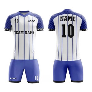 Nuevo estilo de entrenamiento de fútbol Jersey uniforme logotipo personalizado hombres ropa mejor calidad ropa deportiva uniformes de fútbol - Product Image 1
