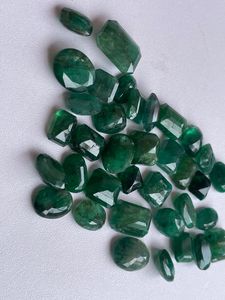 Paquete de Esmeraldas Naturales Premium |   GEMAS Y JOYERÍA BALAJI Piedras Sueltas Verdes de Zambia (Quilates) para Joyería - Product Image 3