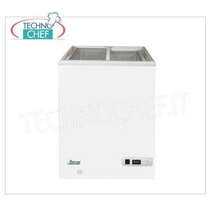 Congélateur coffre statique Forcar G-SD100S pour cuisine professionnelle, 97 L, avec 2 portes vitrées, température -18°C Classe C - Product Image 2