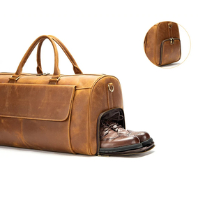 Personalized Leather Garment Duffle <b>Bag</b> Set Luxury Weekend <b>Bag</b> Shoes Compartment Hanging Clothes Carry-On <b>Flight</b> <b>Bag</b> Christmas - Product Image 2