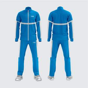 Wholesale New Style Custom Autumn and Winter Full Zipper Plain Soccer Tracksuit Football <b>Men</b> Tracksuits - Product Image 5