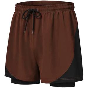 Pantalones cortos deportivos para hombre hechos a medida 100% poliéster patrón sólido transpirable y de secado rápido con estilo informal con múltiples bolsillos - Product Image 4