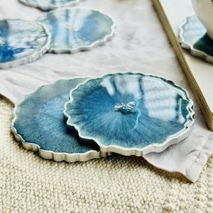 Top Class Cổ Điển Nhựa Epoxy Coaster Tùy Chỉnh Tên Hoàn Hảo Tất Cả Các Mùa Gifting Bởi Taqi Thủ Công Mỹ Nghệ Từ Ấn Độ - Product Image 3