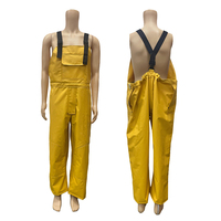 Pantalon de pluie jaune en PVC imperméable OEM en gros pour pêcheurs – Salopette de pêche pour opérations aquatiques