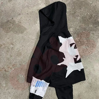 Sweat à capuche streetwear en molleton 100 % coton avec logo personnalisé, broderie de patchs vieillis et fermeture éclair pour homme