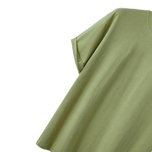 Camiseta cómoda de manga corta para hombre, Camisa de algodón de Color con opción multicolor, verano, gran oferta, 100% - Product Image 3